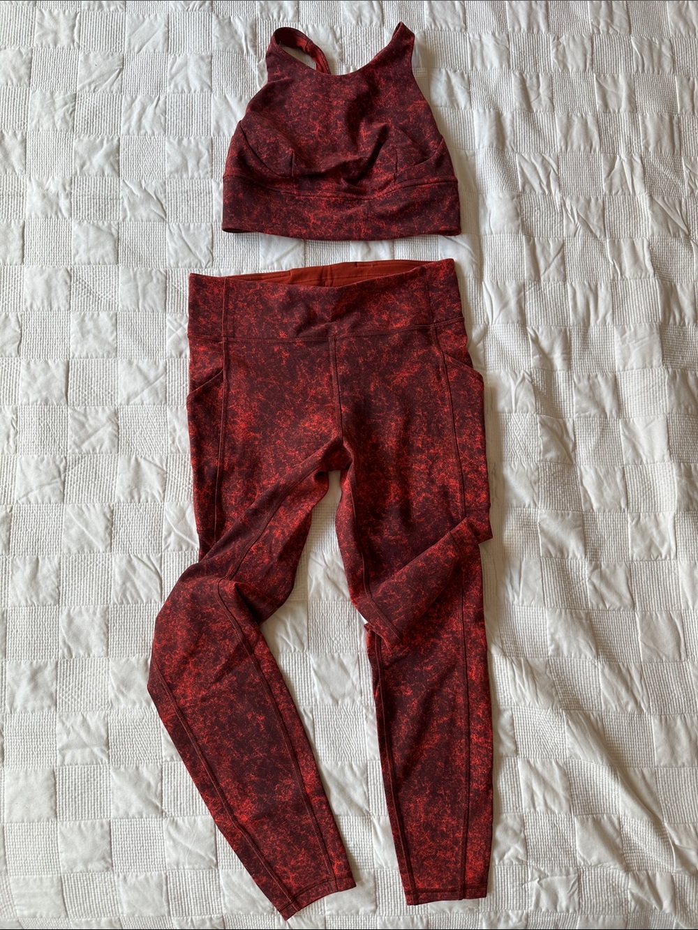 Lululemon Red Athletic Set